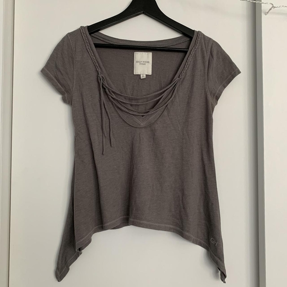 Hollister Tops - Hollister Charcoal Short Sleeve Top